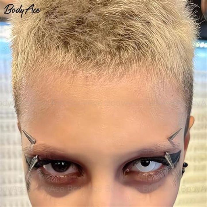 👁️🖤🔮 Eyebrow (With images) Silver grey hair, Silver hair, Gothic beauty