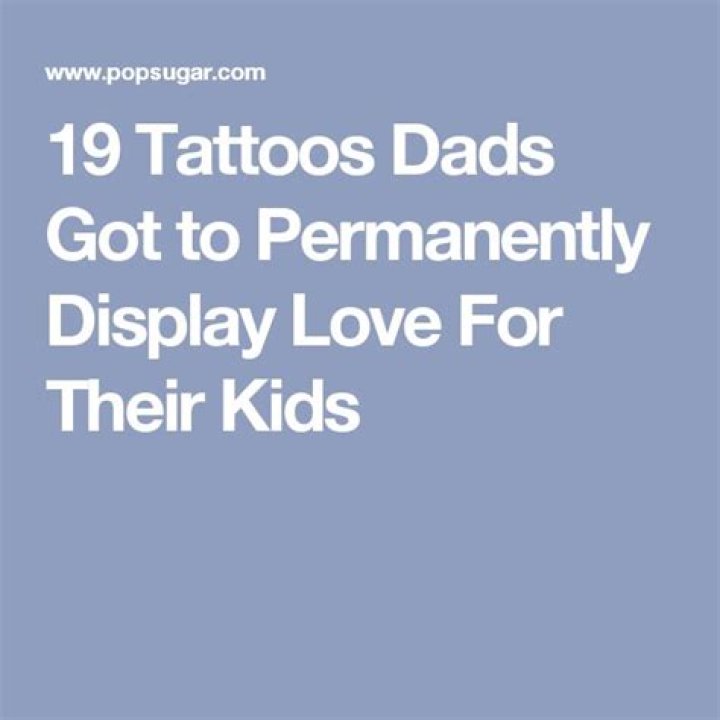 16 Tattoos Dads Got to Permanently Display Love For Their Kids
