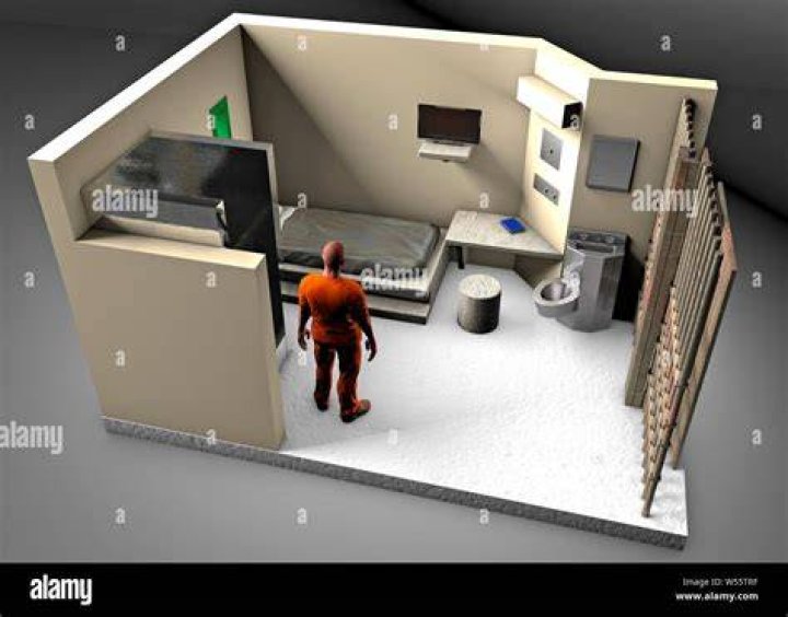 3d reconstruction of a prison cell, ADX Florence Supermax, Colorado
