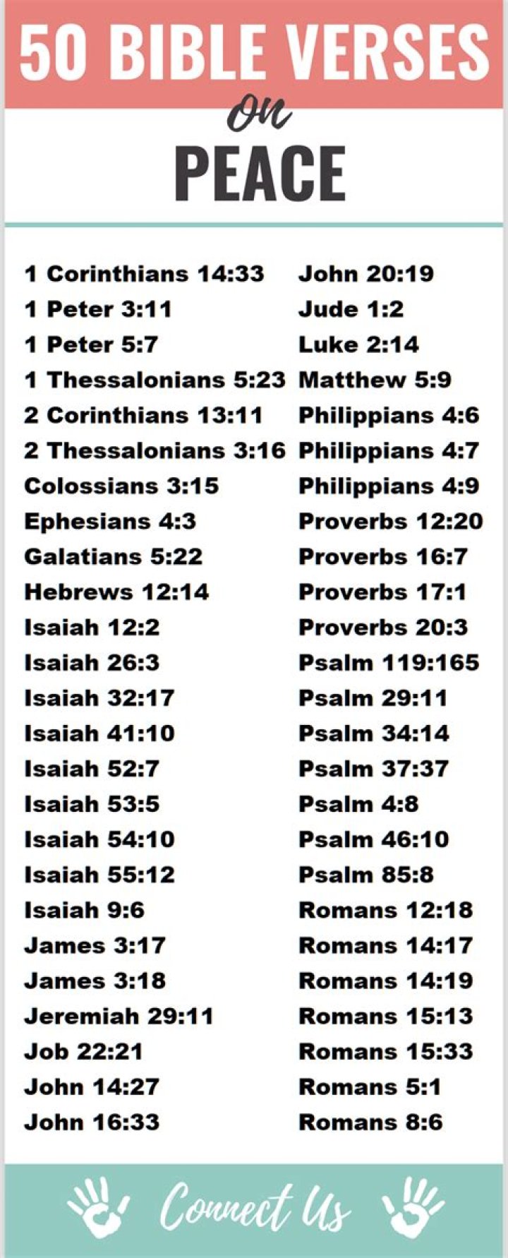 50 Bible Verses About Peace Encouraging Scripture Quotes
