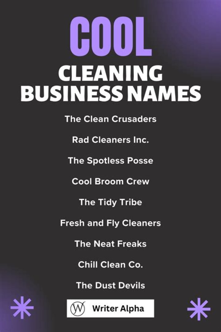 750+ Cleaning Business Names Ideas and Suggestions