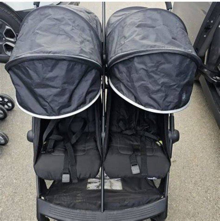 Aero2 UltraLightweight Double Stroller, Lark Evenflo Seatback Storage