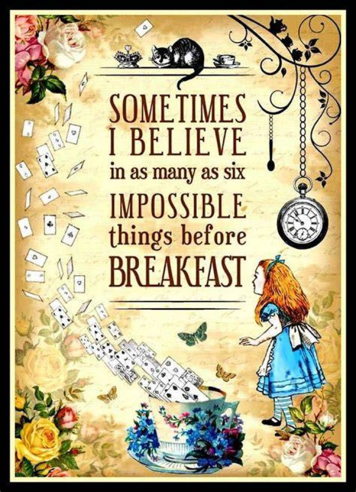 Alice in Wonderland Quote, Before Alice Got to Wonderland She Had to