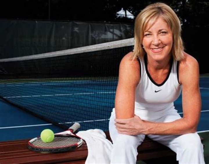American tennis player Chris Evert pictured with her husband, skier