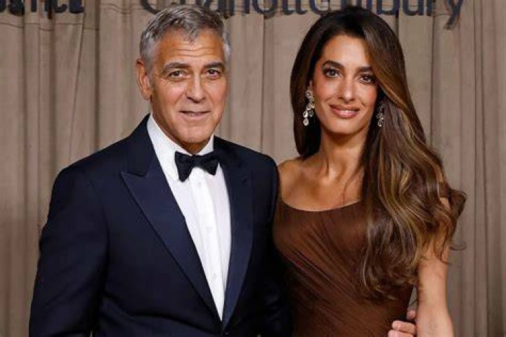 And Amal Clooney With Twins