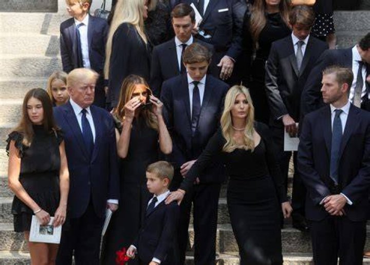 At Ivana Trump’s Funeral, a GoldHued Coffin and the Secret Service