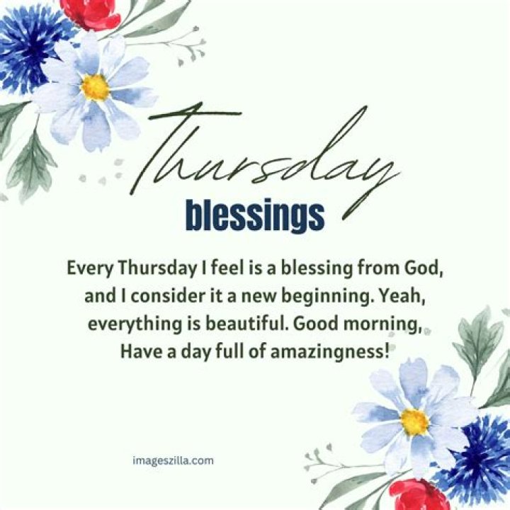 Best 30+ Thursday Blessings Images & Quotes In 2024 Images Vibe