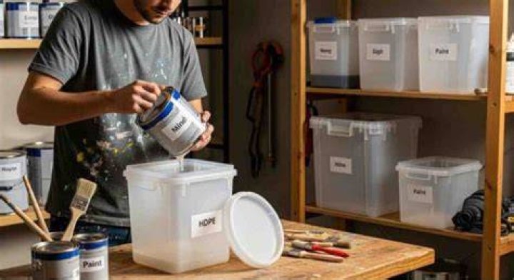 Can you store paint thinner in plastic container?