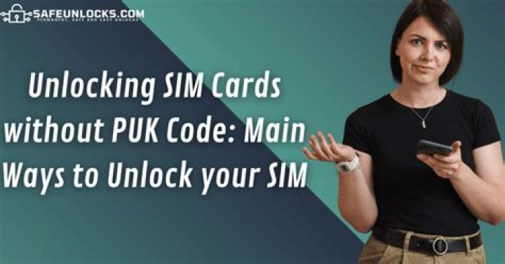 Can you unlock SIM cards?