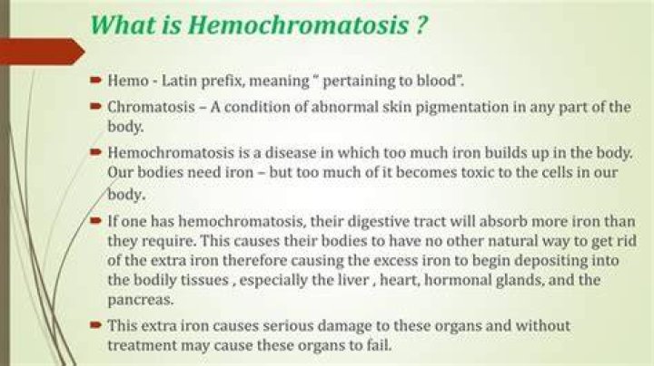 Does haemochromatosis affect the brain?