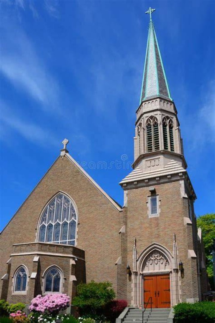 Église Gothique En Bellingham, WA Image stock Image du religion