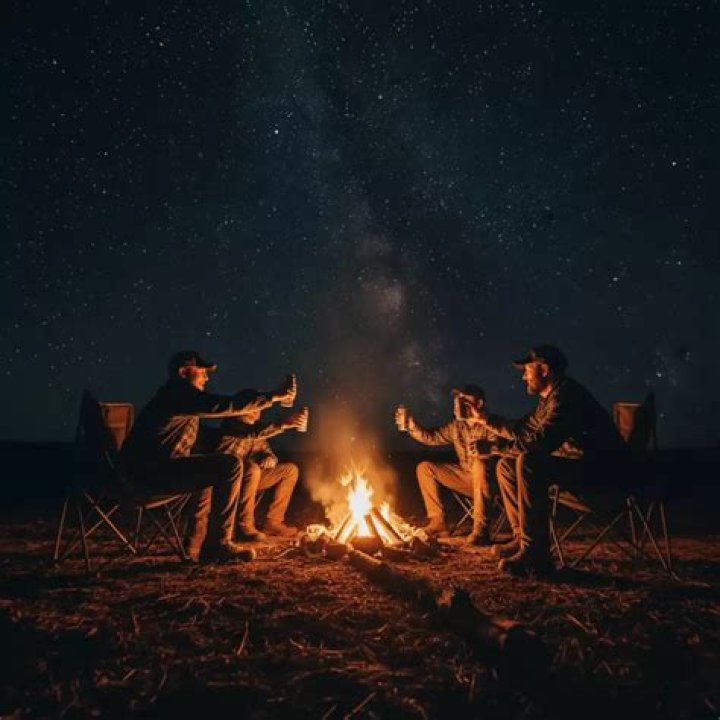 Early season campfire with a view at Twin Lakes, Colorado r