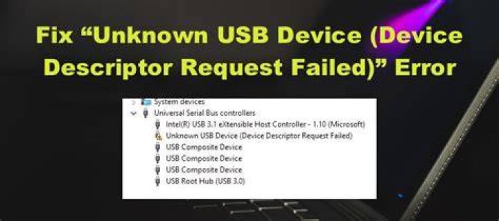 Fix Device Descriptor Request Failed on Windows 11