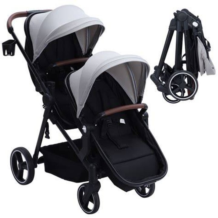 Foldable Twin Baby Double Stroller Lightweight Travel Stroller Infant