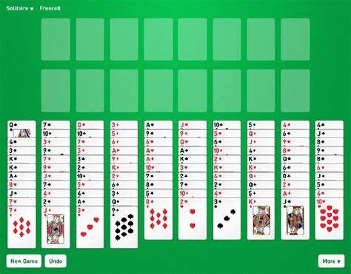 Freecell Solitaire Green Felt