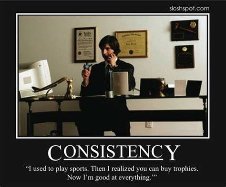 Funny Quotes About Consistency. QuotesGram