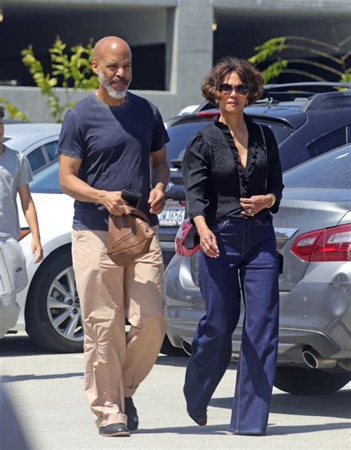 Halle Berry pictured with her kids, Maceo and Nahla