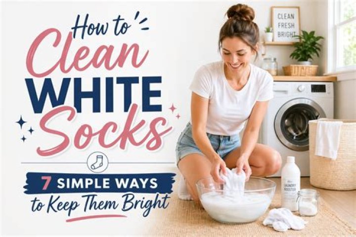 How do you clean white socks with dishwasher tablets?