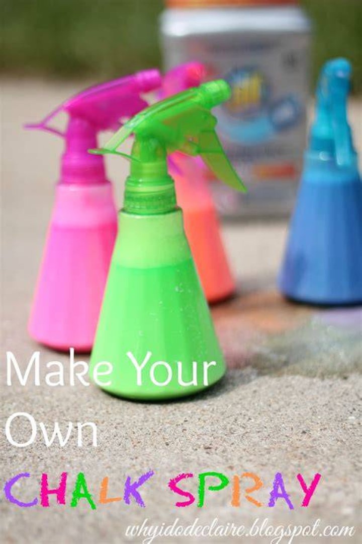 How do you make chalk spray chalk?