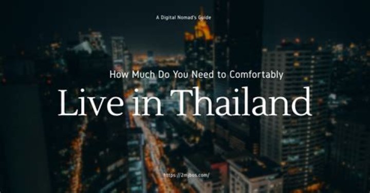 How much money do I need to live comfortably in Thailand?