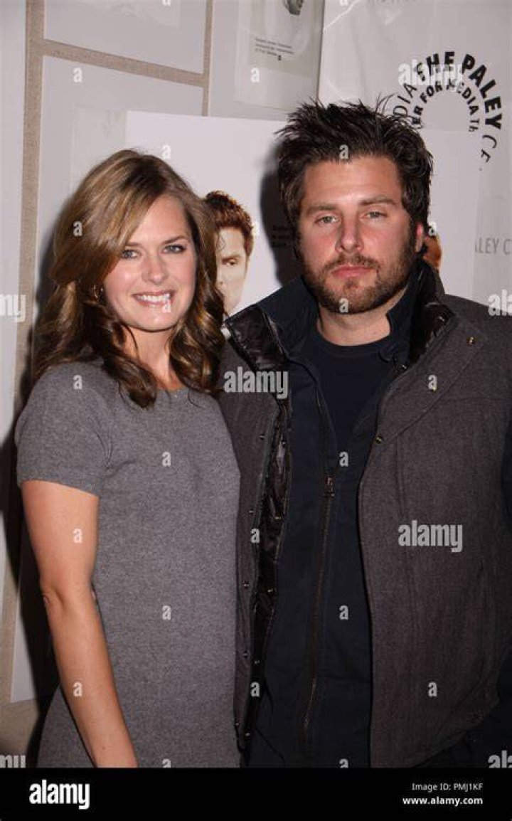 James Roday and Maggie Lawson. He is rocking that suit and tie. A