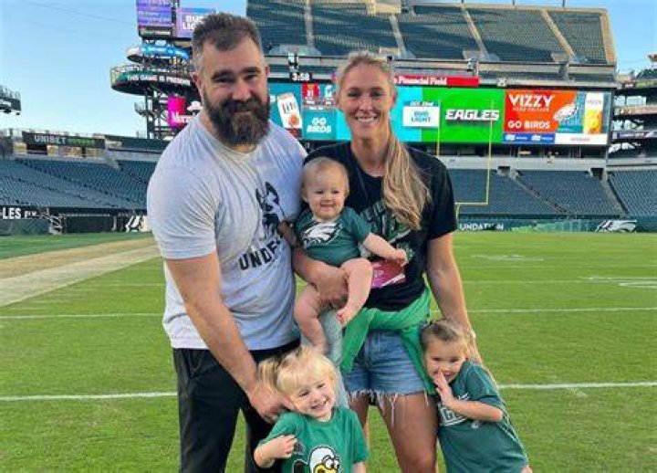 Jason Kelce Daughter Hiking Football Wyatt Kelce Imitating Father