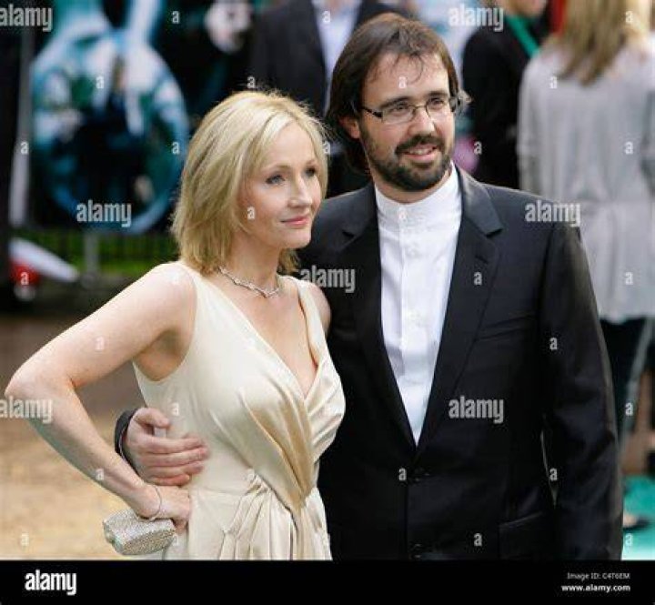 Jk rowling and husband dr neil murray hires stock photography and