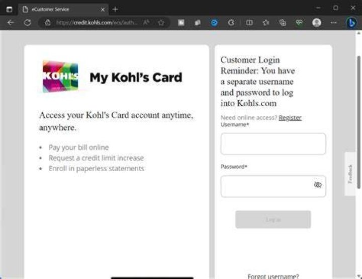 kohls credit card payment address Dawne Colwell
