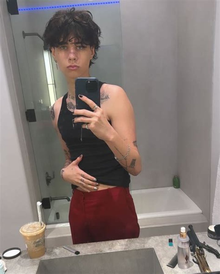 Landon Barker on Instagram &ldquo;Born with horns ☠️💕&rdquo; Red leather pants