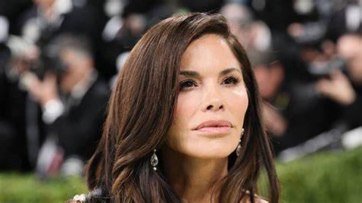 Lauren Sanchez Turns Heads in Red Corset Dress with Jeff Bezos at White