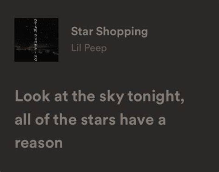Lil Peep Star Shopping Lyrics Starry Background Tapestry Lil Etsy