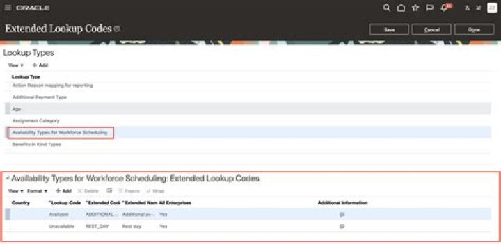 Lookup Codes