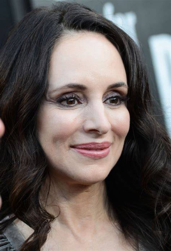 Madeleine Stowe in a Black Checked Shirt Was Seen Out with Her Husband