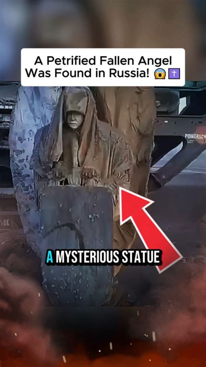 Mysterious angel statue found in Russian coal mine YouTube