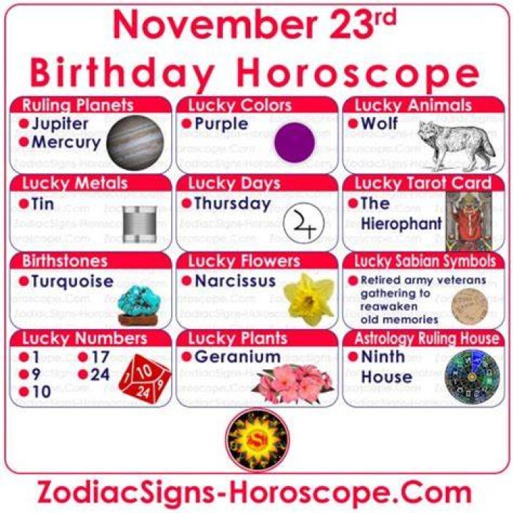 November 23 Zodiac Horoscope Birthday Personality