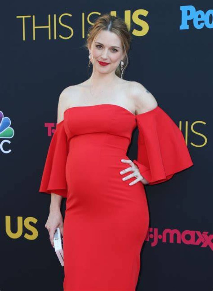 Pregnant ALEXANDRA BRECKENRIDGE at This Is Us Season 2 Premiere in Los