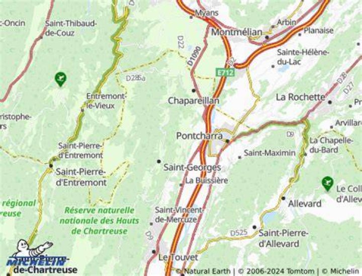 ROAD MAP BARRAUX maps of Barraux 38530