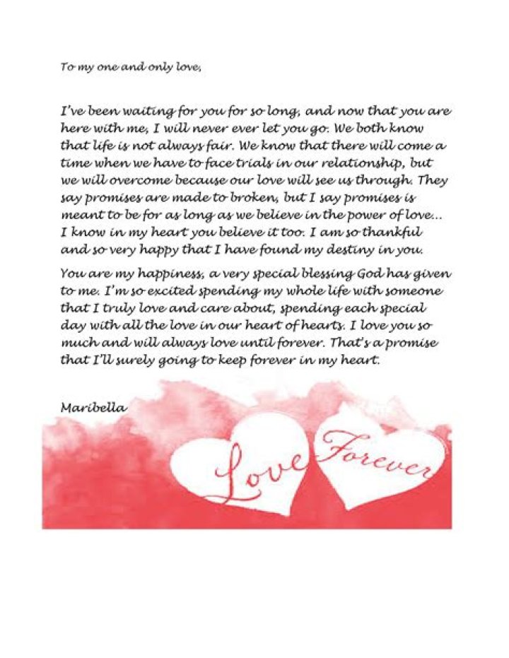 Romantic Love Letters for Him from The Heart