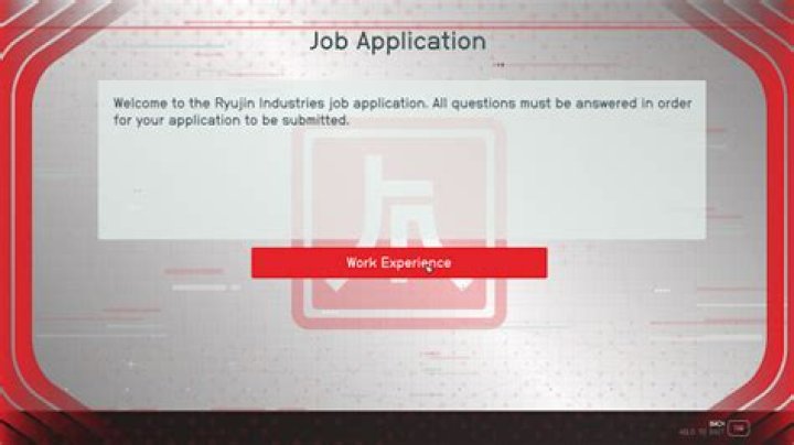 Starfield Ryujin Industries Job Application Answers Attack of the Fanboy