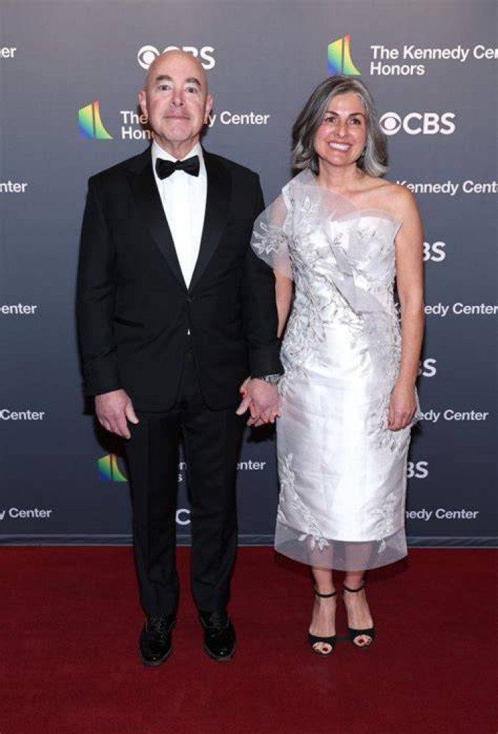 Tanya Mayorkas and Alejandro Mayorkas attend the 2023 White House
