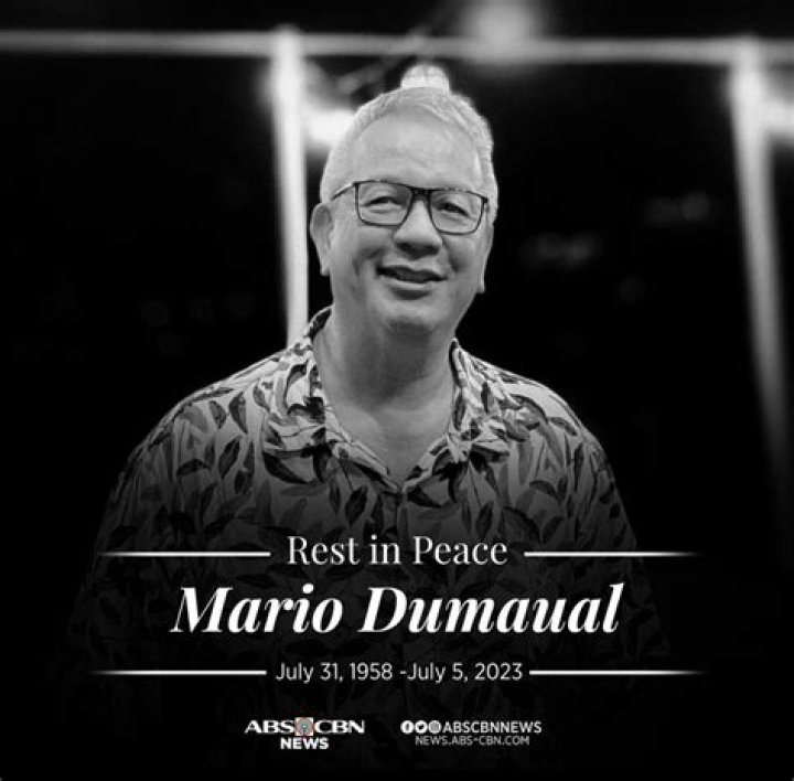 Tragic Loss: Mario Dumaual Passes Away