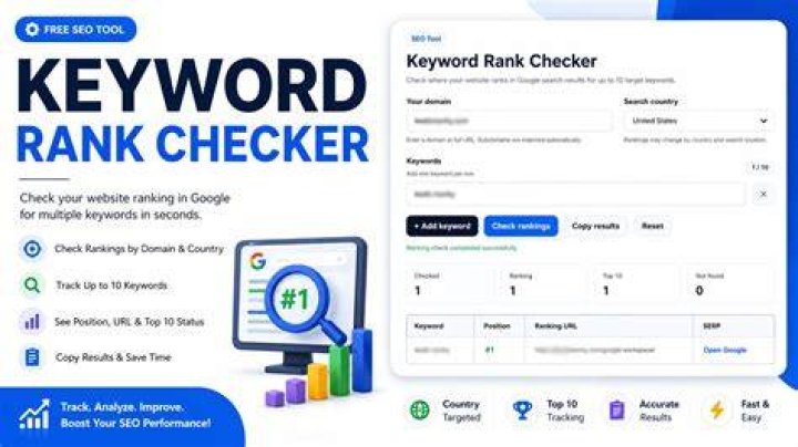 Website Position and Keyword Rank Checker