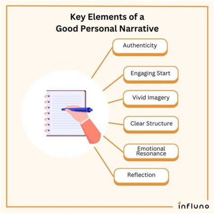 What are the 5 elements of a personal narrative?