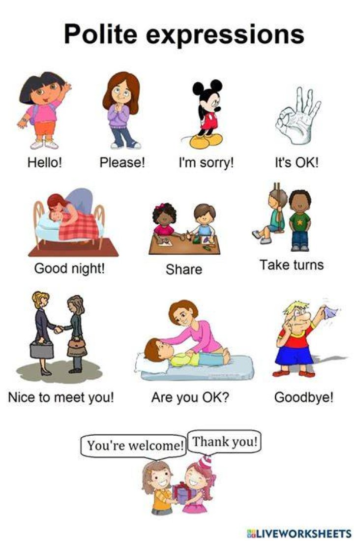 What are the 5 polite words?