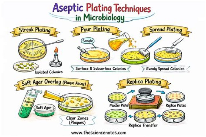 What are the aseptic techniques in microbiology?