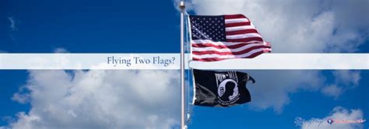 When flying two flags which side does the American flag go on?
