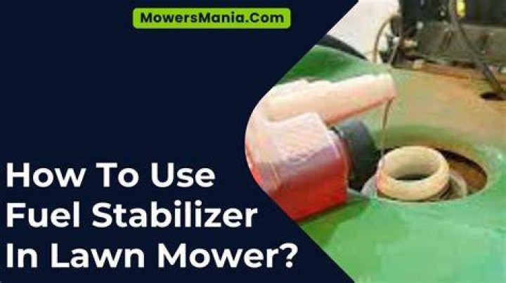 When should I use my gas stabilizer on my lawn mower?
