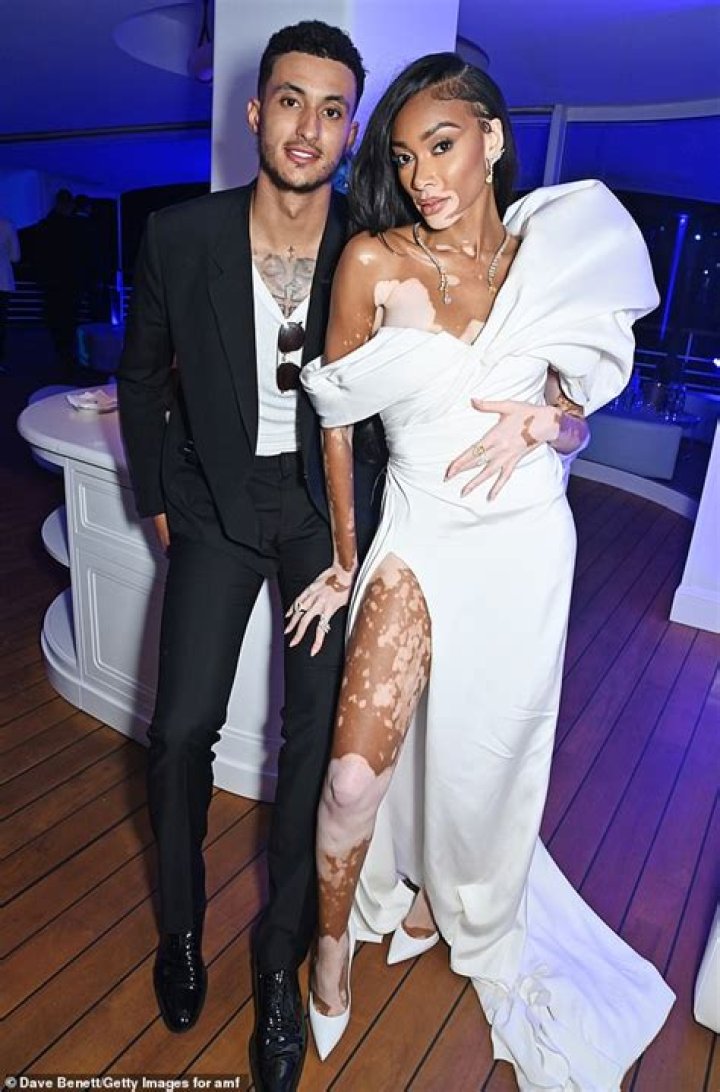 Winnie Harlow watches boyfriend Kyle Kuzma's game inside NBA bubble